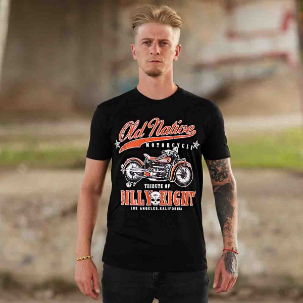 Billy Eight Old Native Motorrad T-Shirt