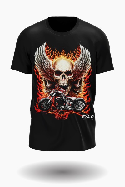 Totenkopf Biker T-Shirt