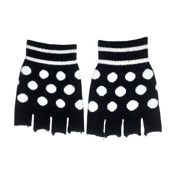 Fingerlose Handschuhe mit Polka Dots