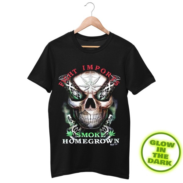 Homegrow Kiffer Totenkopf T-Shirt