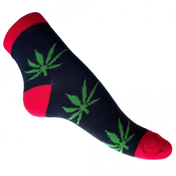 Marihuana Ganja Blatt Socken one size