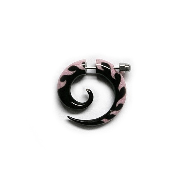 Stilvolle Fake Spirale mit rosa Details