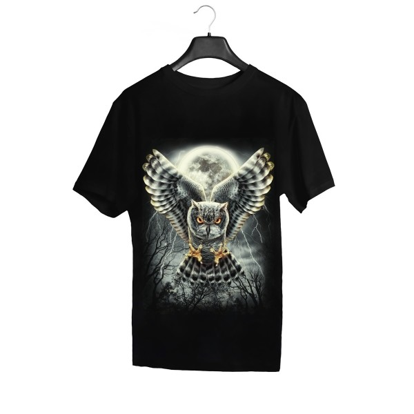 Wild Glow in the Dark Moon Owl T-Shirt