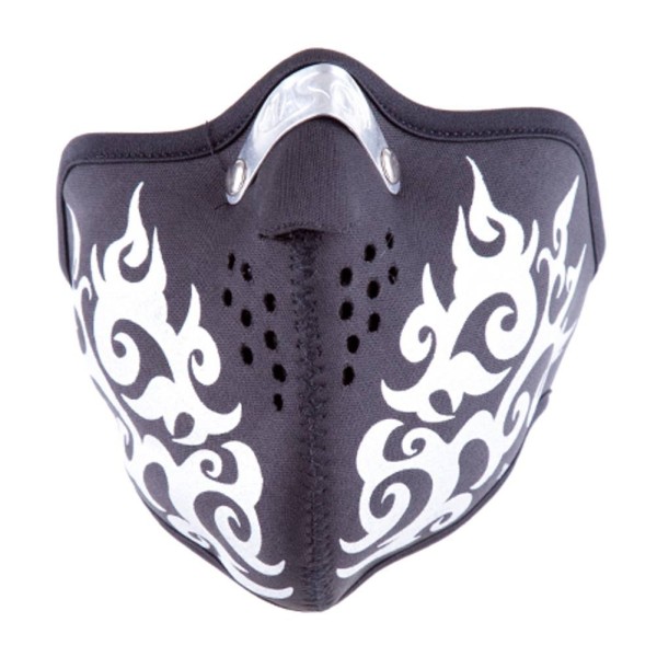 Biker Tribal Maske mit Aufdruck aus hochwertigem Neopren