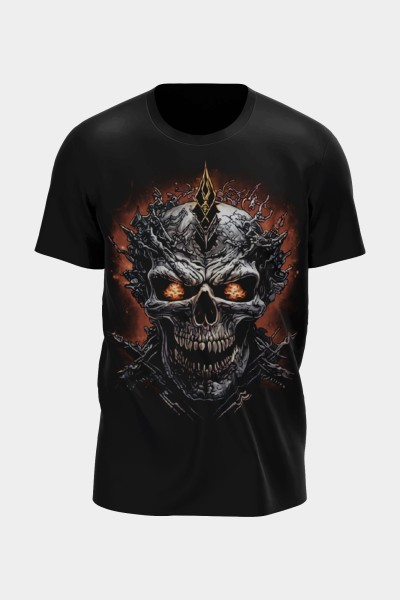Gangster-Reiter-Totenkopf T-Shirt