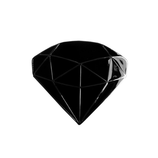 Schwarze 3D Diamant Gürtelschnalle