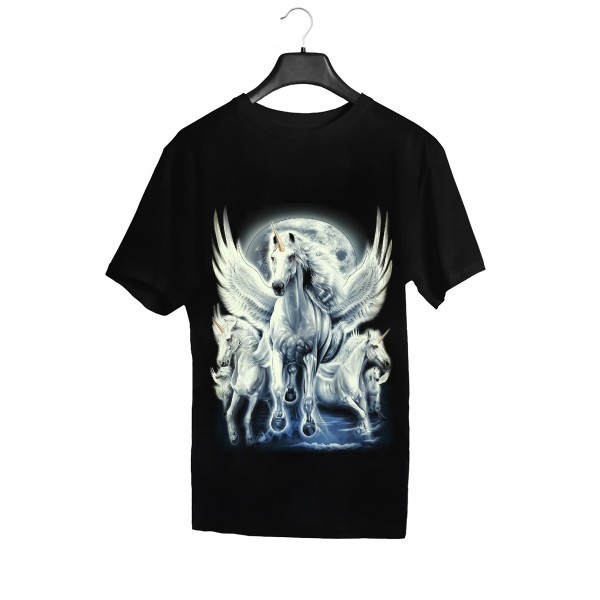Wild Glow in the Dark Unicorn Pegasus T-Shirt