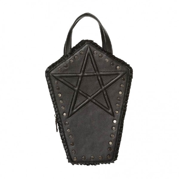 Banned Occult Sarg Pentagram Handtasche