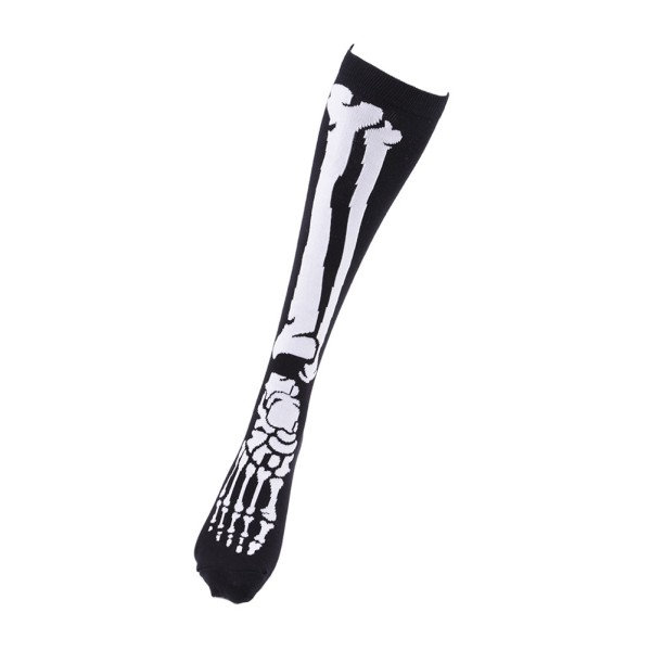 Socken mit Skelett Schwarz Weiß