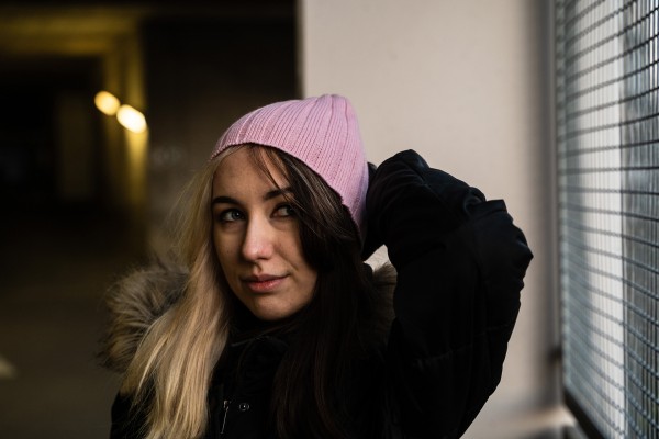 Ladys Pink Outdoor Beanie