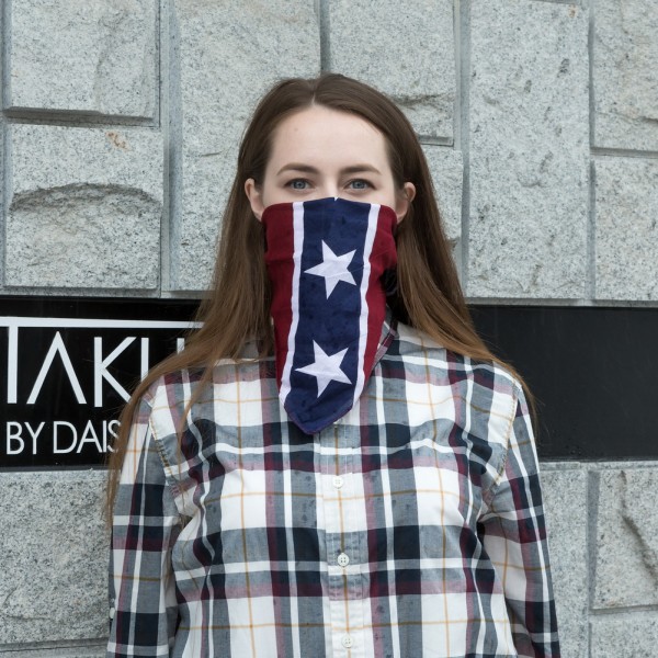 Bandana Halstuch Rot Confederate Flag Rebel Flagge 55 cm x 55 cm