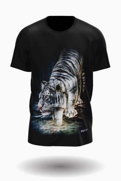 WIld Weißer Tiger T-Shirt Glow in the Dark