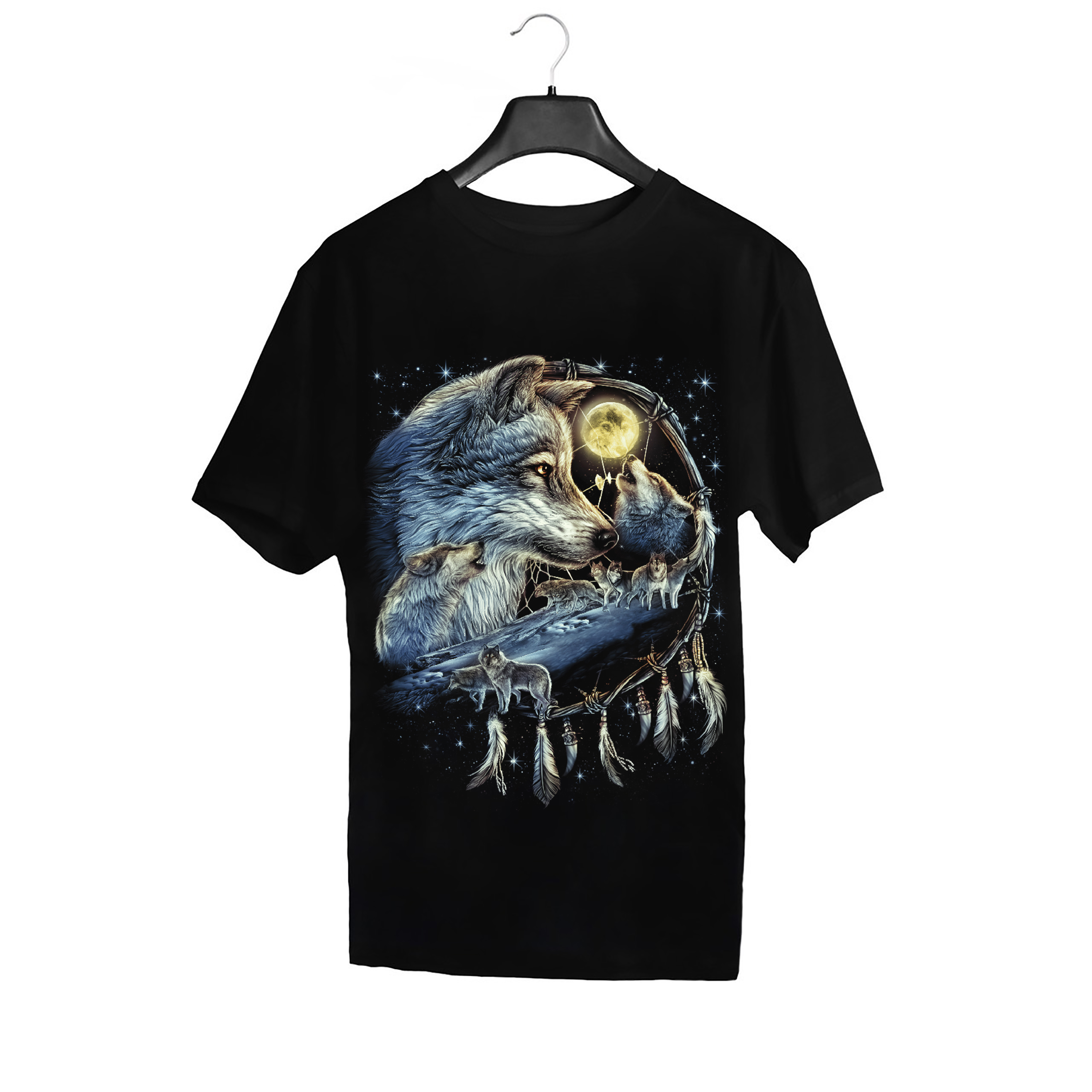 Wild in Dark Traumfänger Wolf T-Shirt |