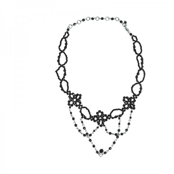 Classic Black Glass Perlenkette