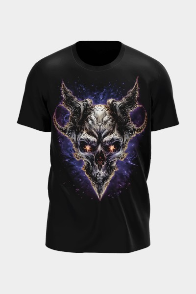 Vampir-Totenkopf T-Shirt