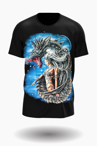 Wild Drachen Elfe T-Shirt Glow in the Dark