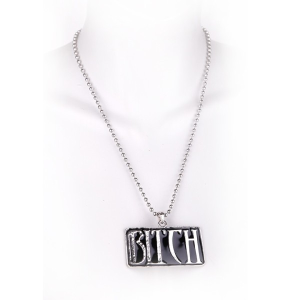 Bitch Statement Ballchain Halskette