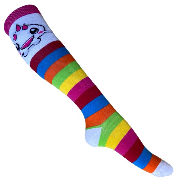 Monster Regenbogen Socken Gestreift Einheitsgröße