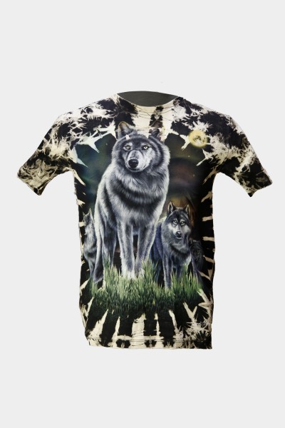 Nacht der Wölfe Tie-Dye T-Shirt