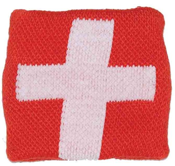 Schweißband Grüzi Schweizer Flagge