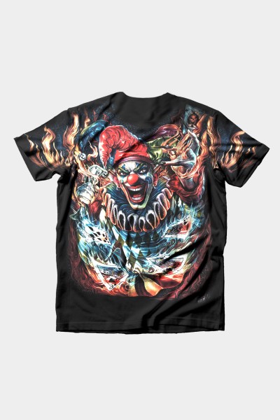 Joker mit dem Kartenspiel Vollausdruck T-Shirt